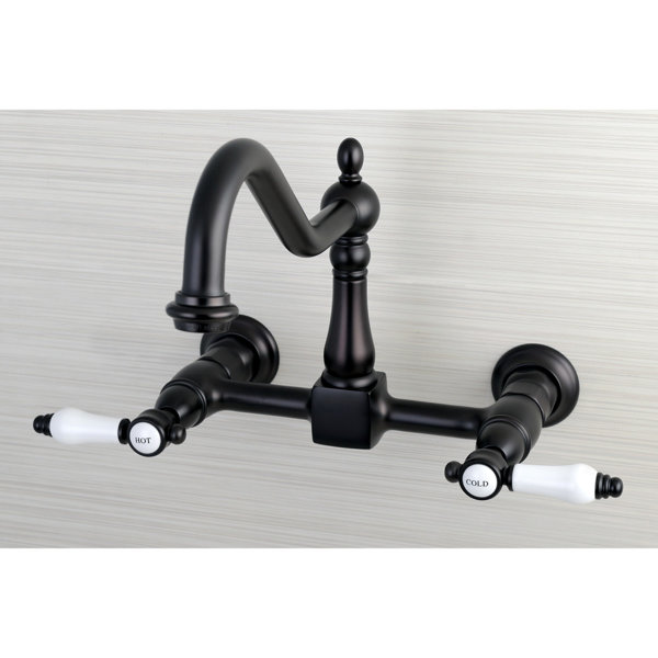 Kingston Brass Bel Air Wall Mount Bridge Faucet & Reviews Wayfair